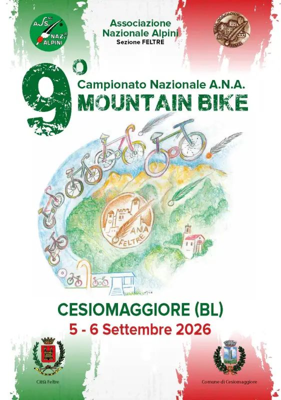 9° Campionato Nazionale ANA Mountain Bike Cesiomaggiore 2026