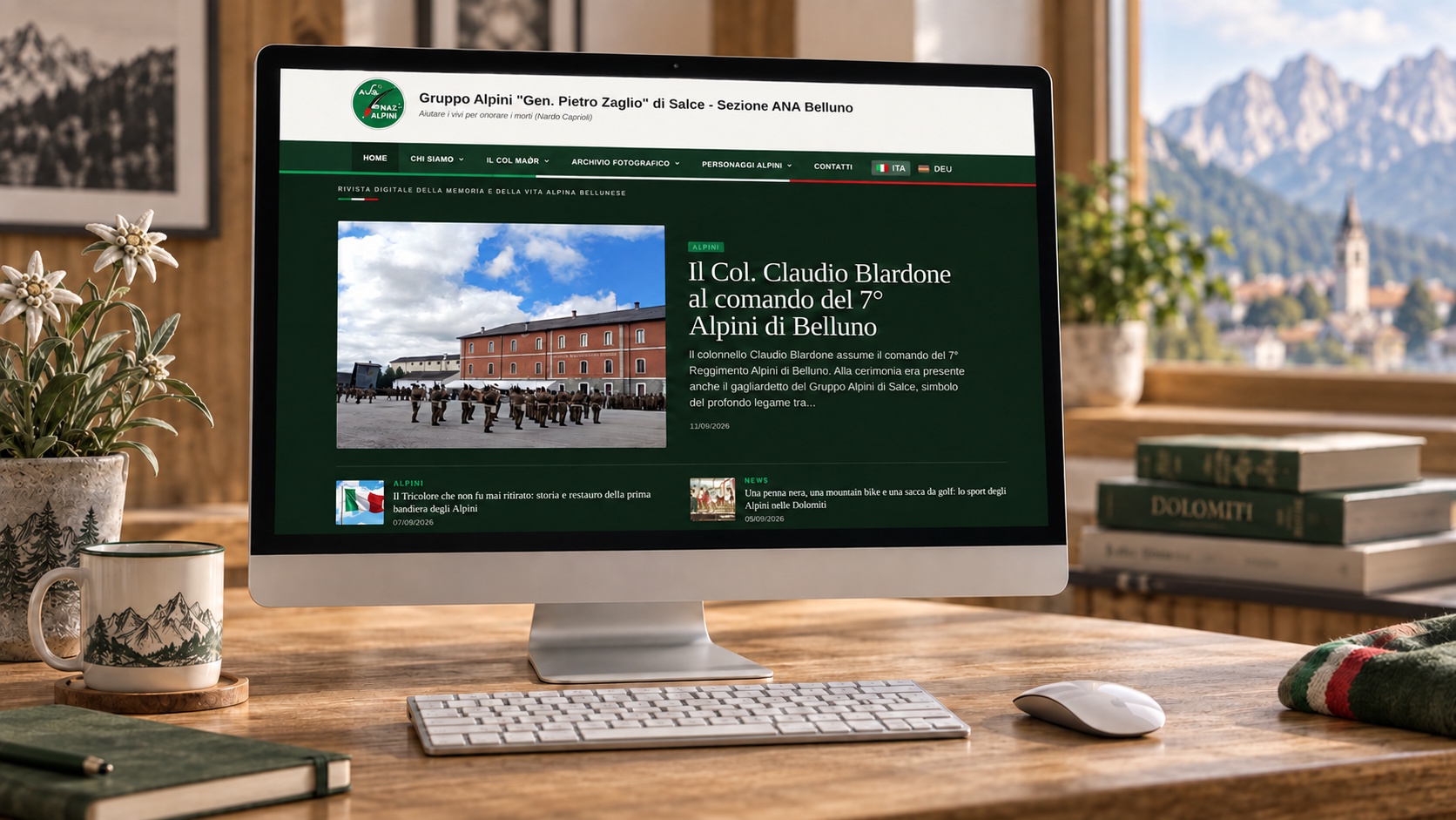 Die Website der Alpini-Gruppe Salce präsentiert sich neu – jetzt auch auf Deutsch